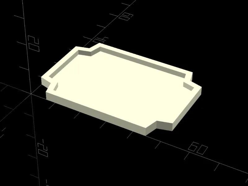 <BSG> BEVELED CORNERS TUBE WITH FLOOR