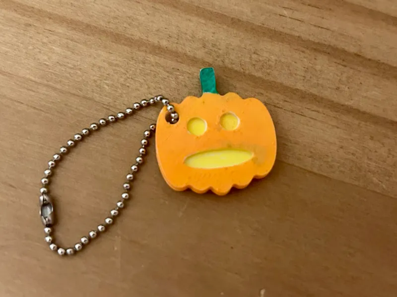 Pumpkin keyring (fast print, no ams)