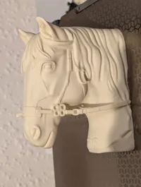 Tête de cheval murale, sculpture décorative — photo 3
