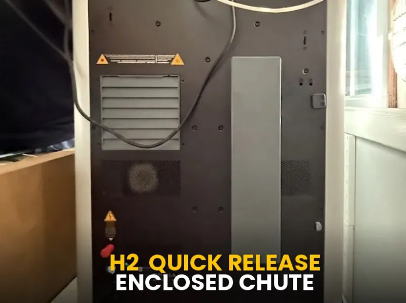 H2 Series Poop Chute- Quick Release, Enclosed