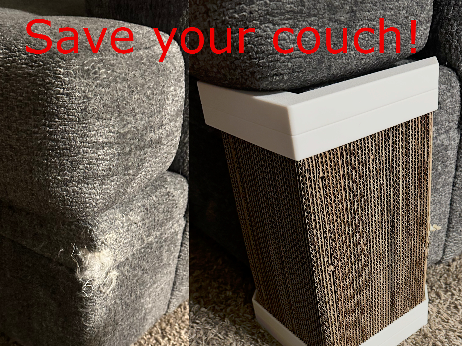 CornerClaw Scratcher Couch Corner Protection