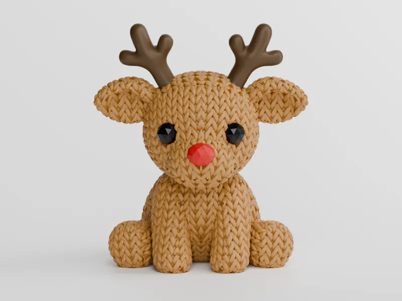 Knitted Reindeer