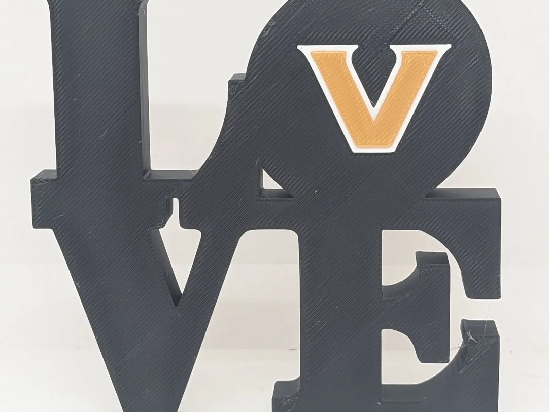 Vanderbilt University Commodores Love Park Sign - Free 3D Print Model ...