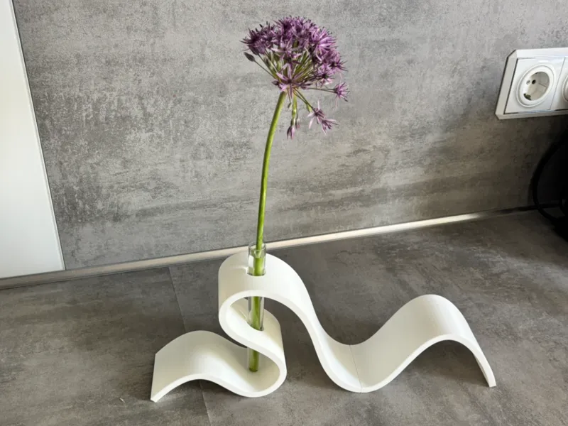 Wellen-Vase (Reagenzglas)