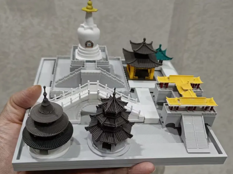 假日秋游——扬州微缩建筑旅行棋