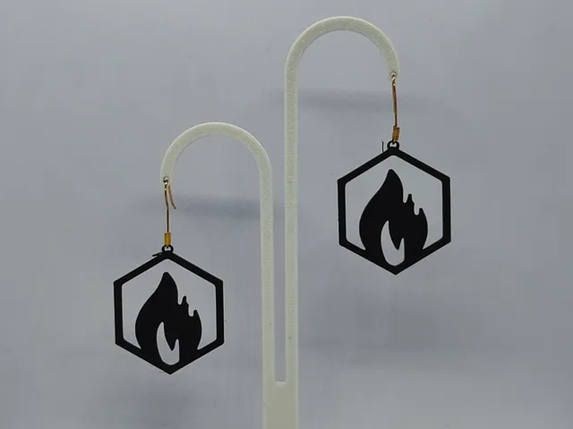 Pendientes Hexaflama