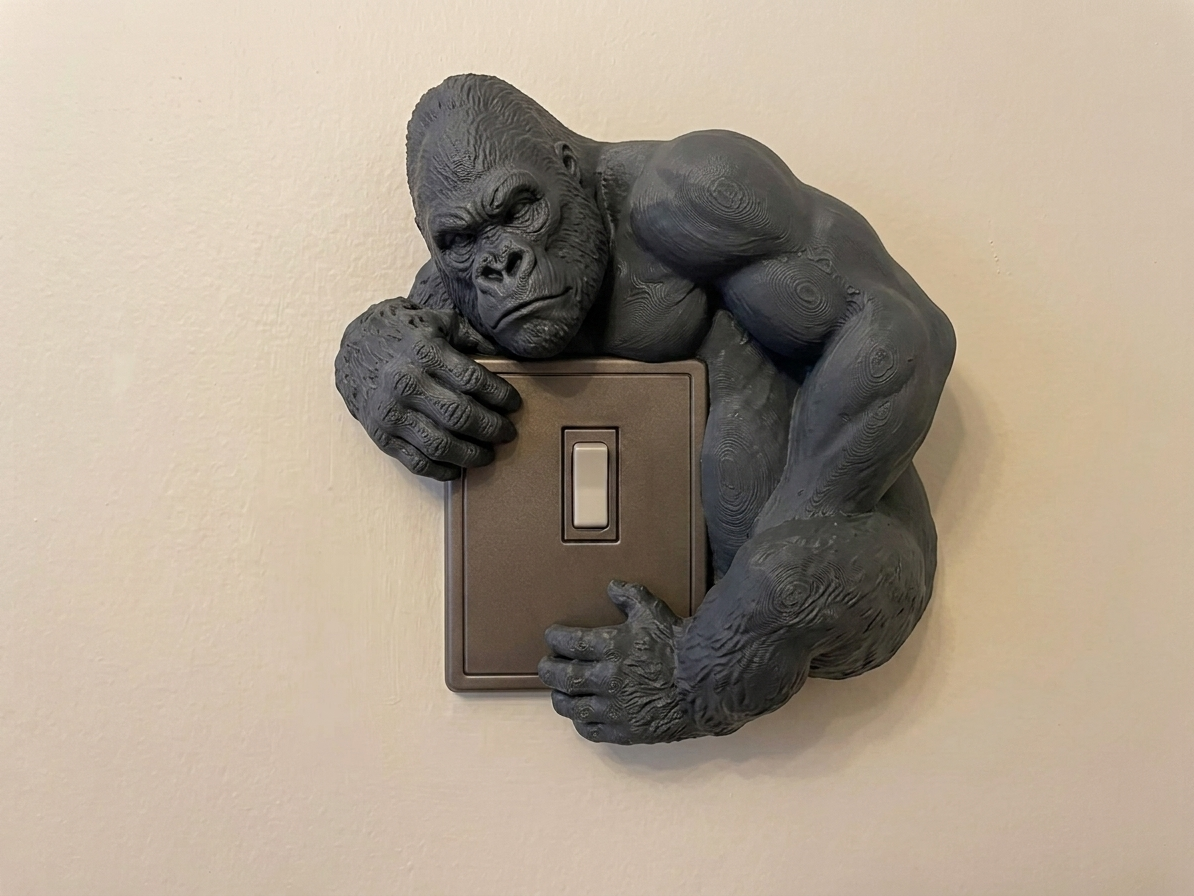Silverback Gorilla Light Switch Cover & Hugger - 1