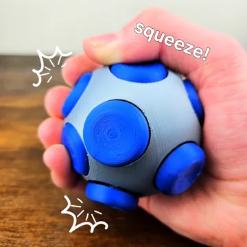 Objeto manipulable: 14-Sided Clicker Ball Fidget - Clicky Switch Ready — vista de referencia 4