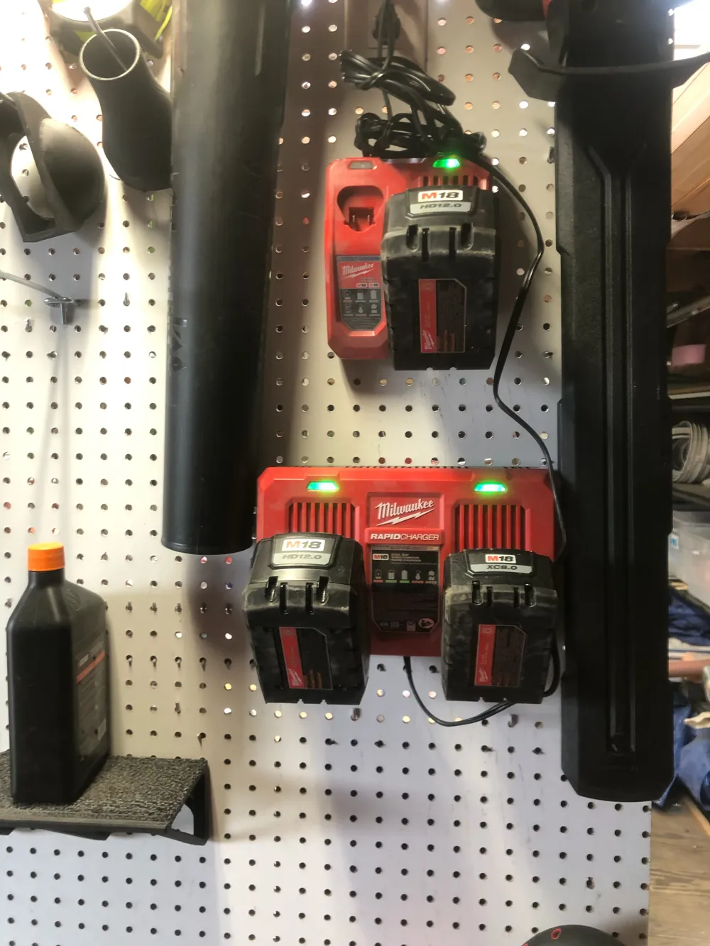 Milwaukee M18 Battery Charger Pegboard Mount by MiscPrinter MakerWorld