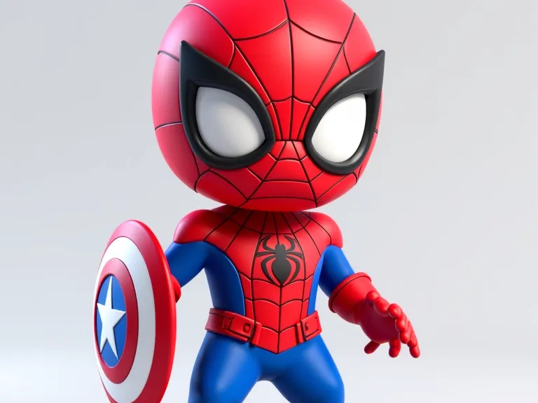 Spiderman mit Schild