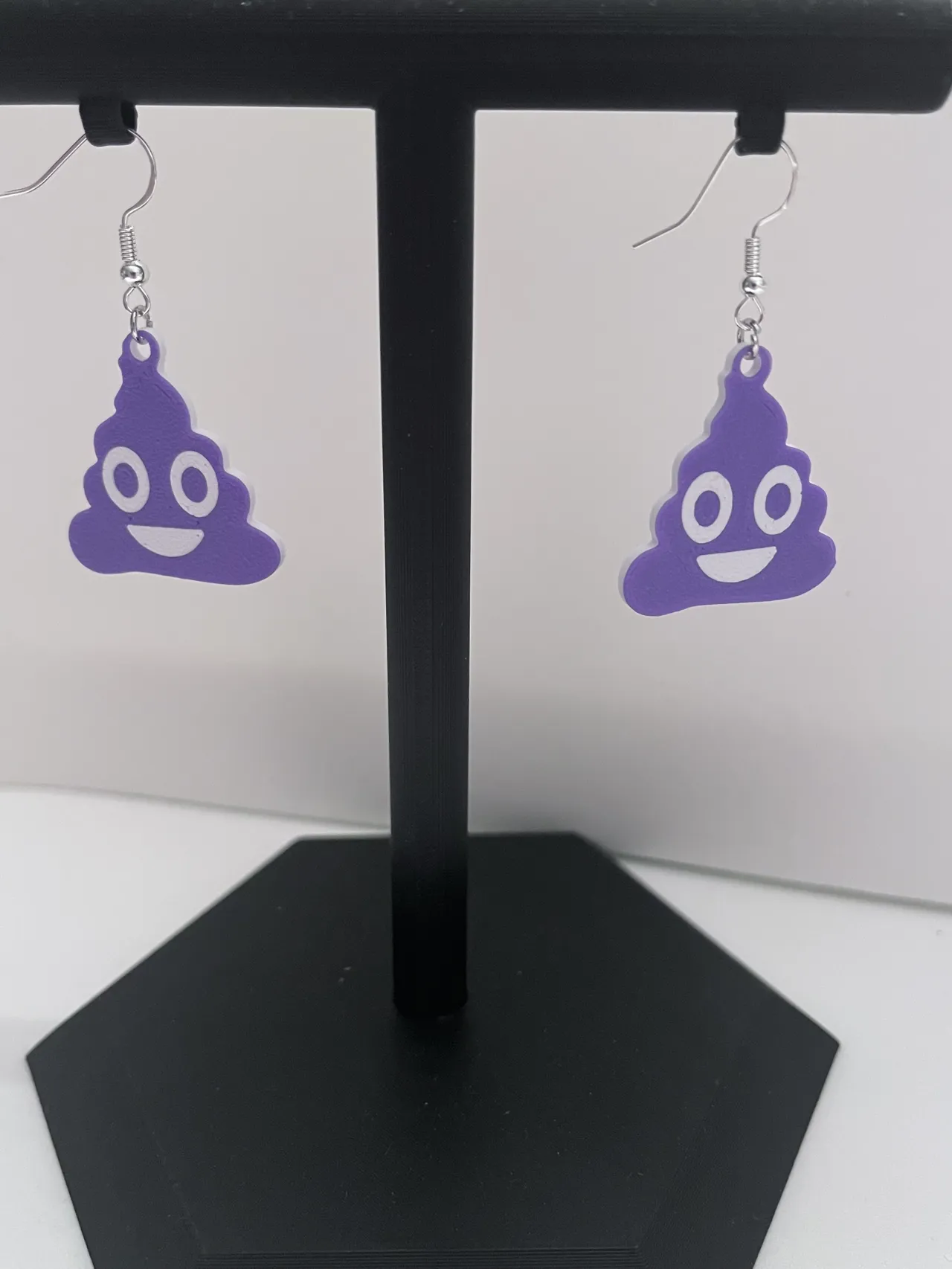 Happy Poop Emoji Earrings – Lightweight & Fun view 4