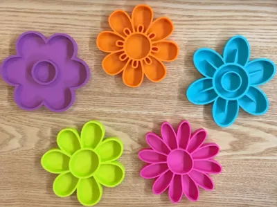 Sensory play flowers
