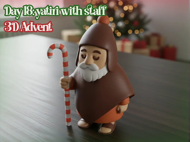 3D Advent Bolivia | Day 18 Yatiri with Staff