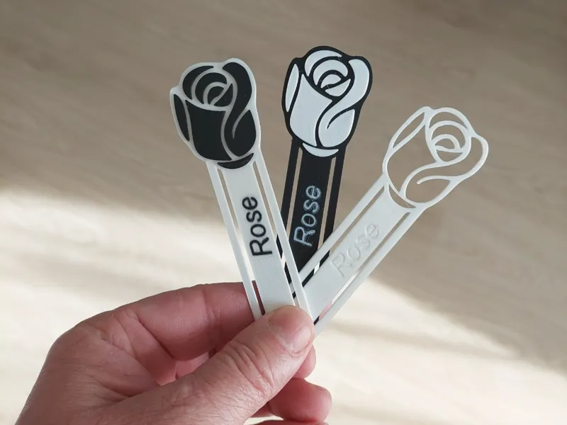 Bookmark rose L100mm