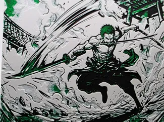 Roronoa Zoro Action Pose Hueforge