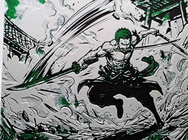 Roronoa Zoro Action Pose Hueforge