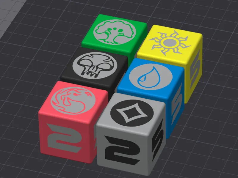 MTG Mana Dice Set