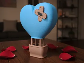 Mongolfiera a Cuore con cerotto