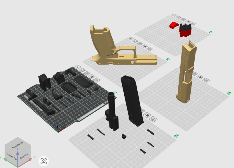 Miniatura 10 do modelo 3D E18 | Toy pistol (Working!)