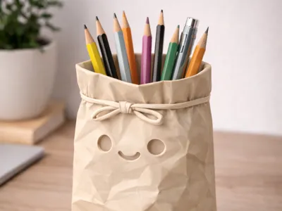 Fanny Bag Pencil Holder – Crumpled Sack Design