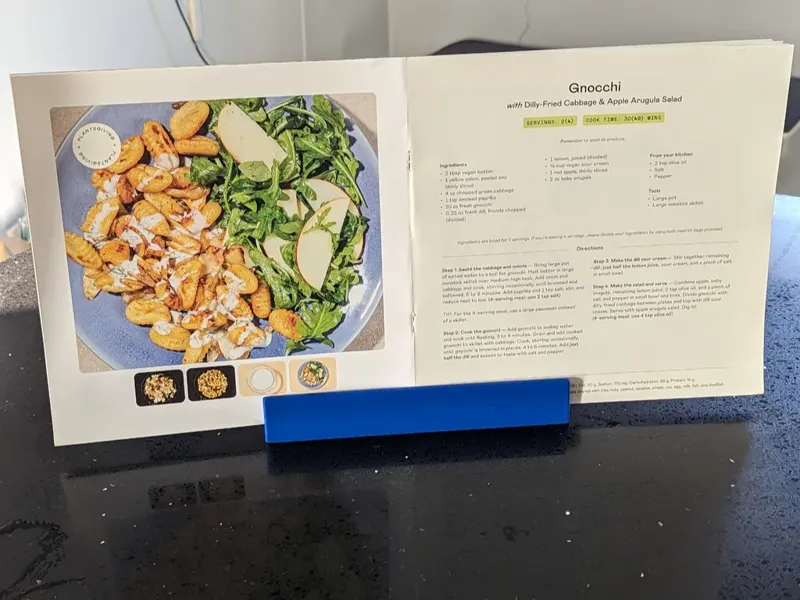 Purple Carrot / HelloFresh Recipe Booklet Stand