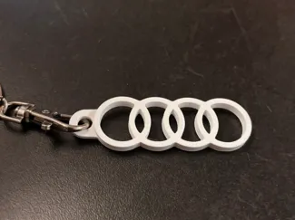 Audi logo keychain