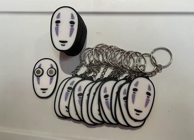 Spirited Away - No-Face keychain and magnet