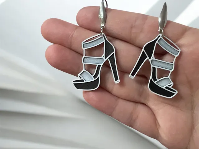 Pendientes zapatos de tacón