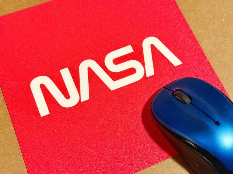 Mini Mouse Pad (NASA Worm Logotype)