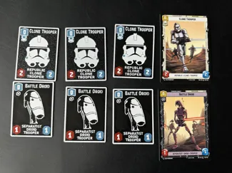 Double-Sided Star Wars: Unlimited Clone and Droid