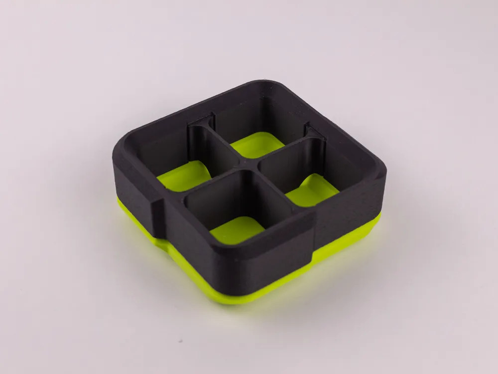 Container With Magnetic Base Divided Magnetic Storage Container (2,3 or 4) - Free 3D Print Model ...