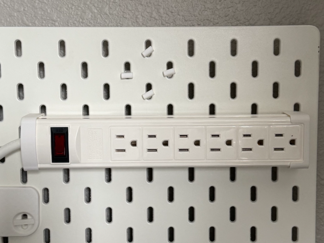 IKEA Skadis Koppla Power Strip Mount LEFT & RIGHT