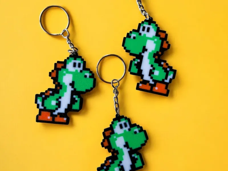 Super Mario World Yoshi Keychain