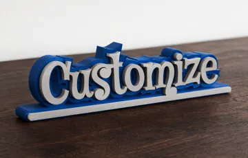 Modelo para impresión 3D: Halloween Name Text Generator Fully Customizable — vista de referencia 3