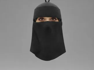 Niqab Girl Keychain