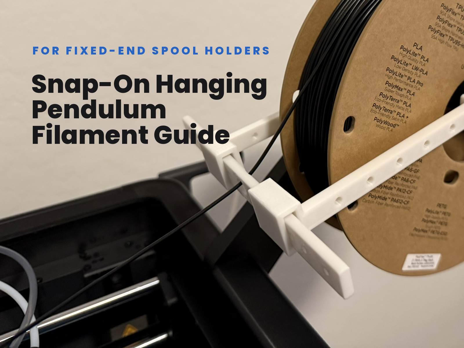 Snap-On Fixed-End Hanging Pendulum Filament Guide