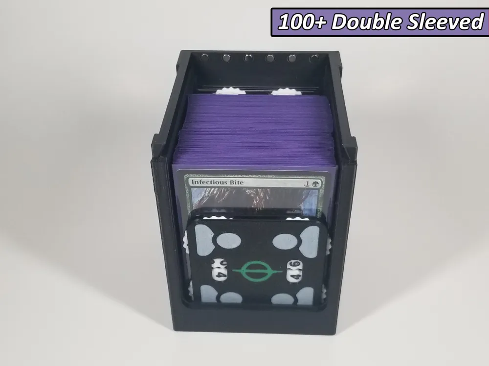 MTG Commander / EDH Deck Box + Command Zone Lid - Free 3D Print Model - MakerWorld MTG Commander / EDH Deck Box + Command Zone Lid - Free 3D Print Model - MakerWorld
