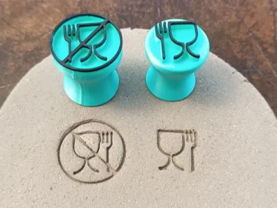 Food safe symbol stamps