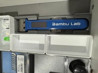 Gridfinity Bambu labs Scraper holder with cutouts 