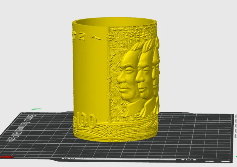 人民币笔筒_RMB pen holder