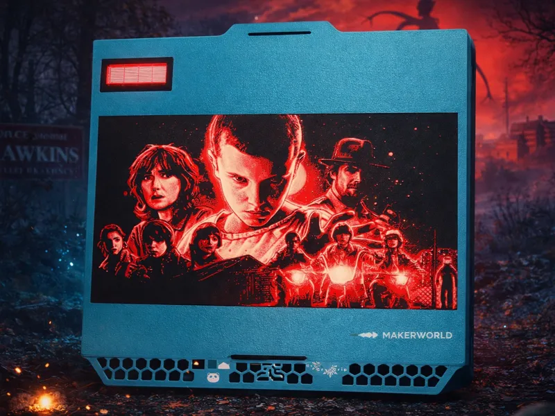 Stranger Things Hueforge PLA Simple Print <3