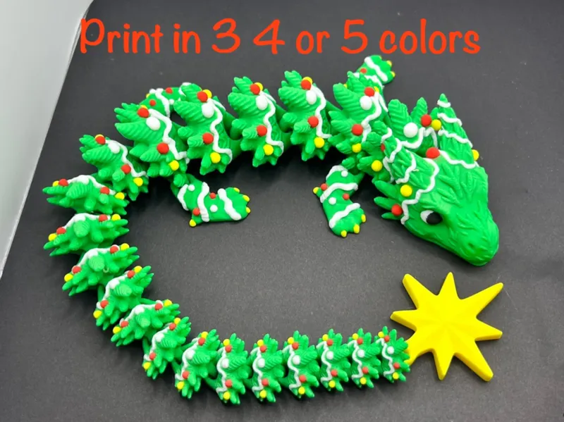 Spruce the Christmas Tree Dragon