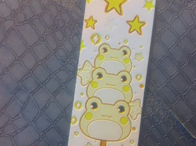 Starry Dango Frog Stack Bookmark