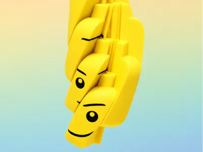 LEGOs-Style Twisty Fidget Toy | Brick Head Fidget