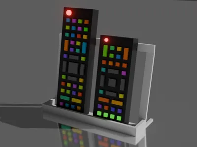 Double TV Remote Holder