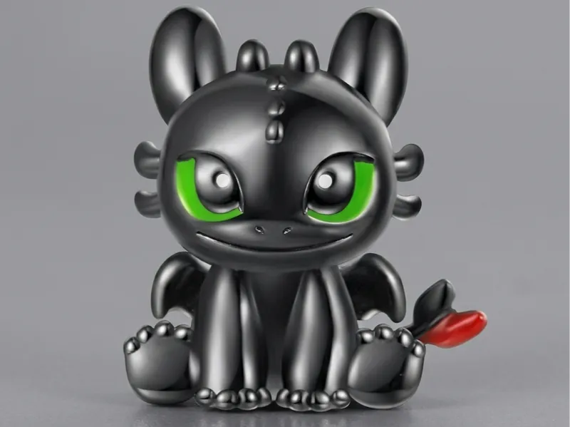 Toothless Keychain - How to Train Your Dragon
