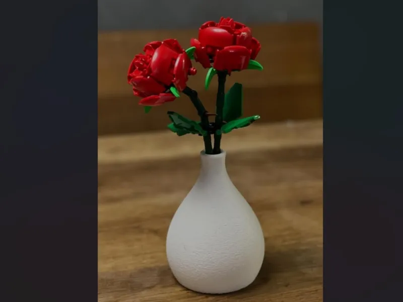 Minimalist Vase with Fuzzy Skin Texture