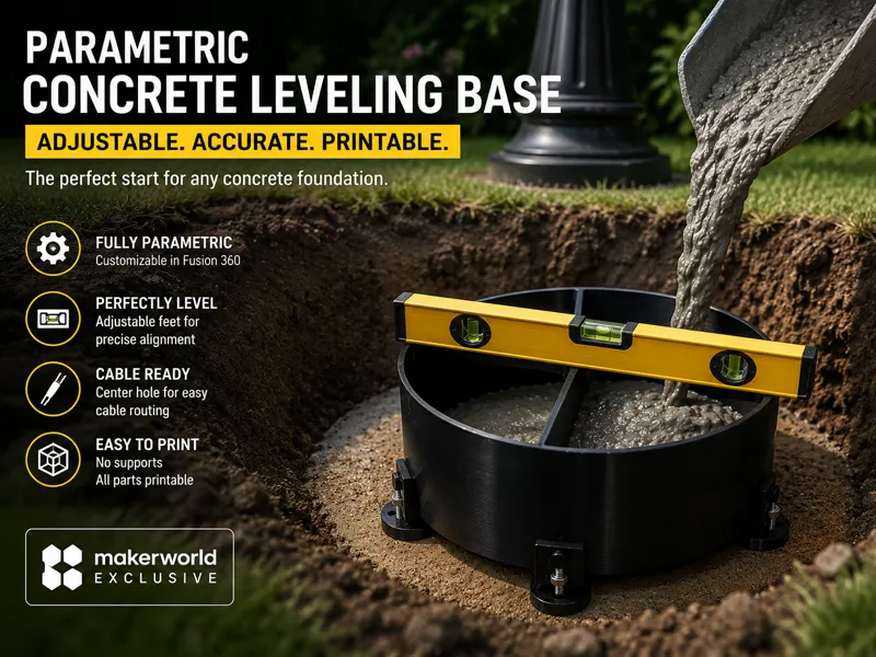 Parametric Concrete Leveling Base