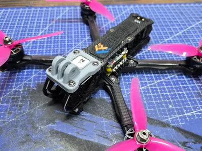 volador vx5 Walksnail GPS Mount Hidden cable 