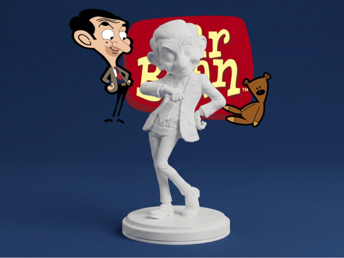 Mr. Bean - Stylized 3D Model